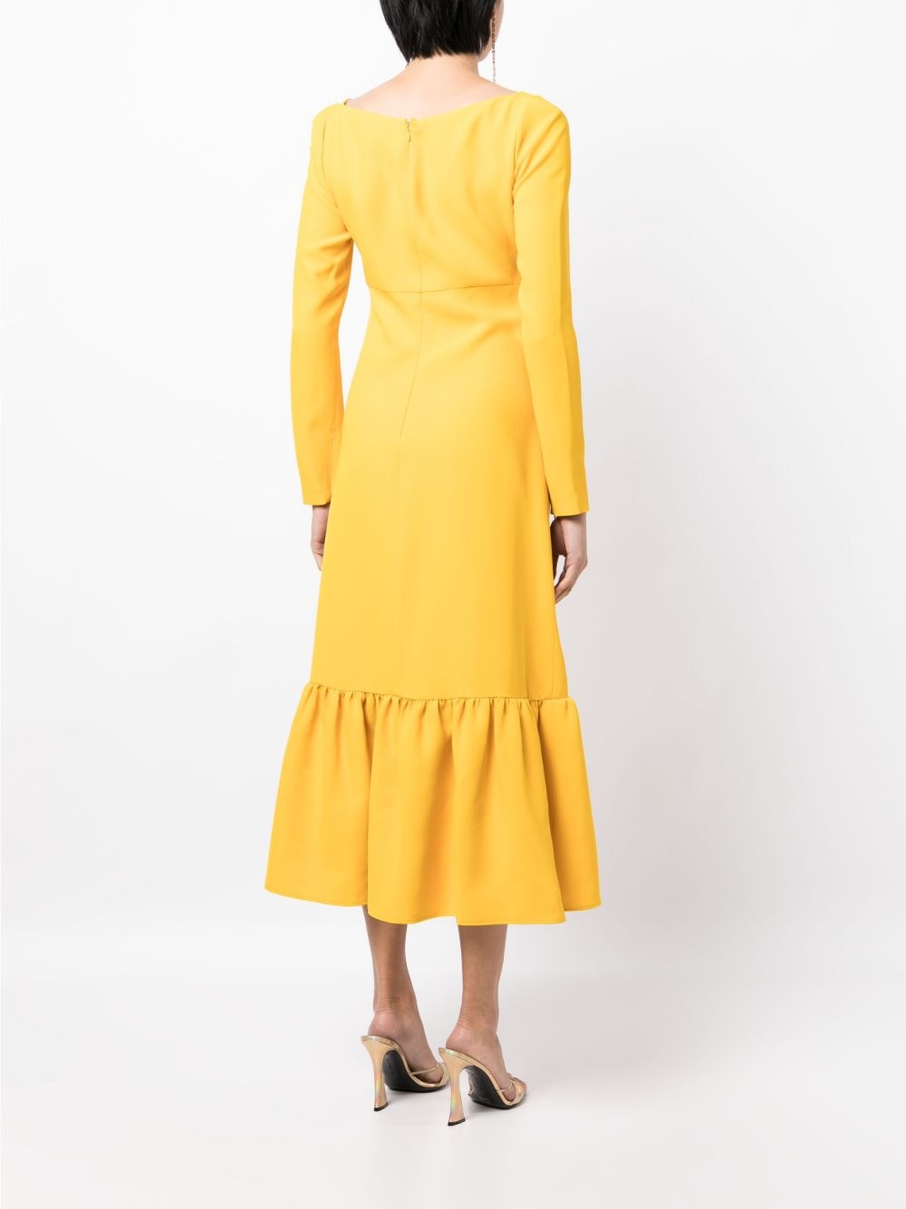 Twist-front midi dress - 4