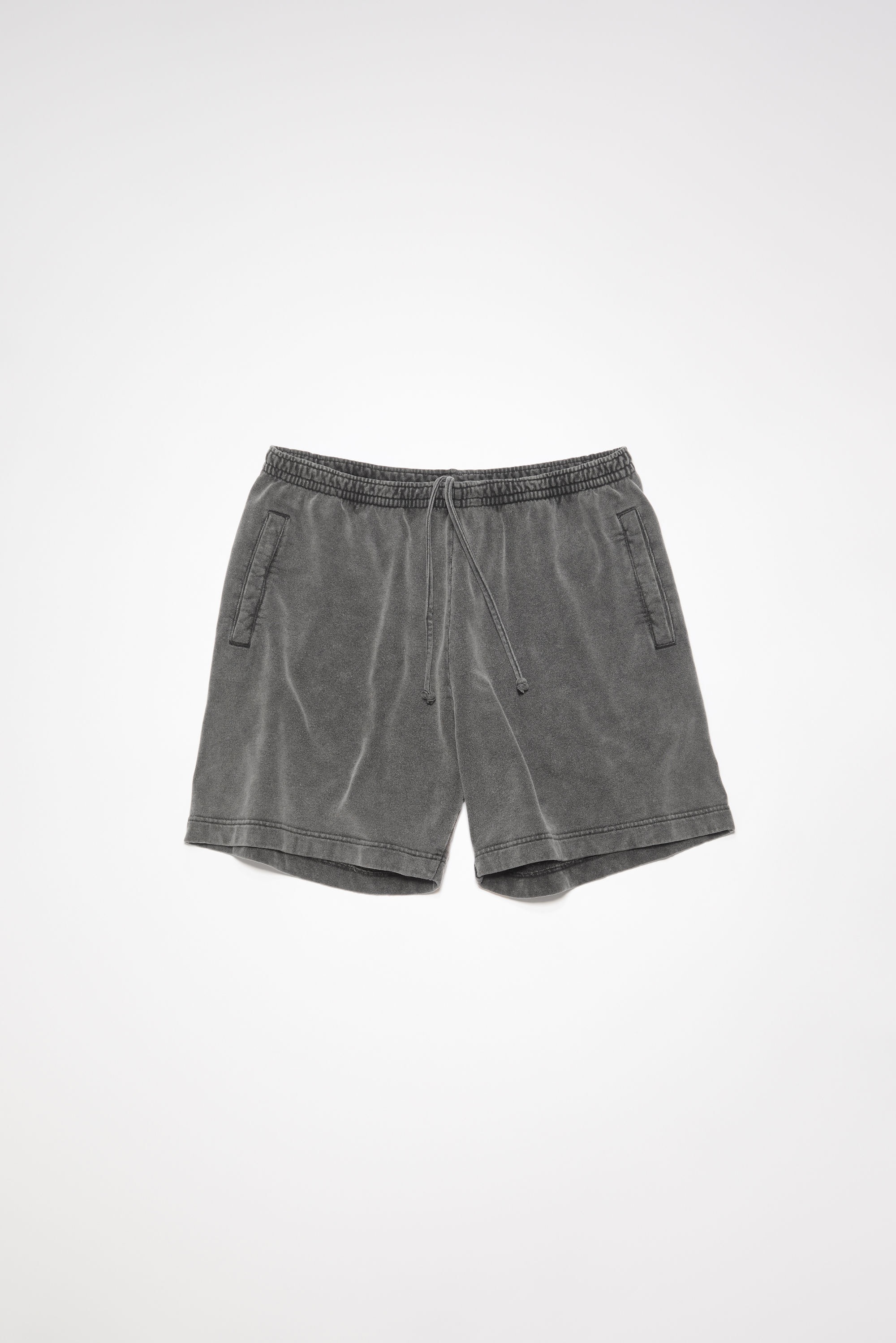 Cotton shorts - Faded black - 1