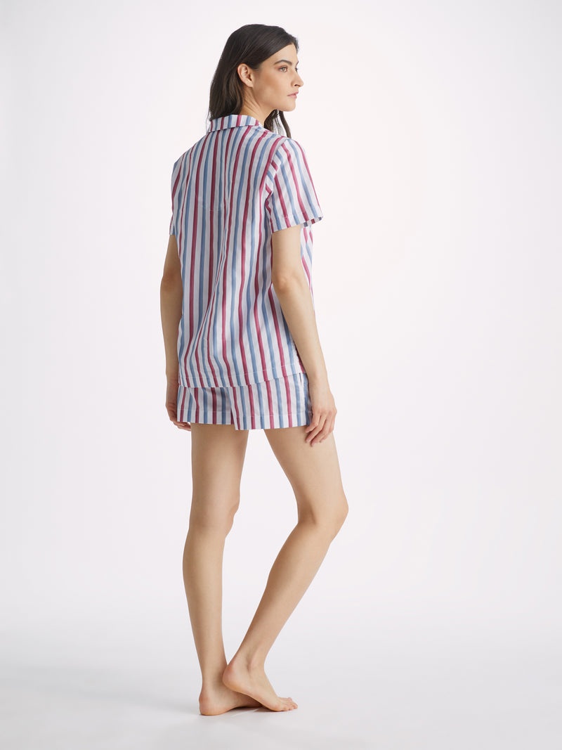 Women's Short Pyjamas Capri 22 Cotton Batiste Multi - 4