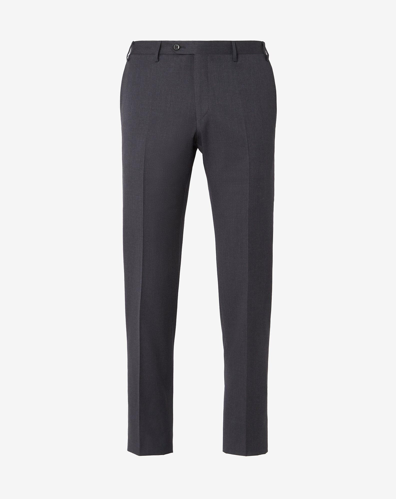 Anthracite S130s wool trousers - 1