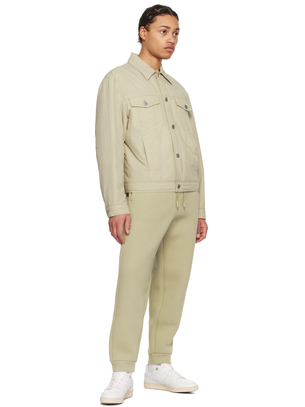 Khaki Padded Jacket - 4