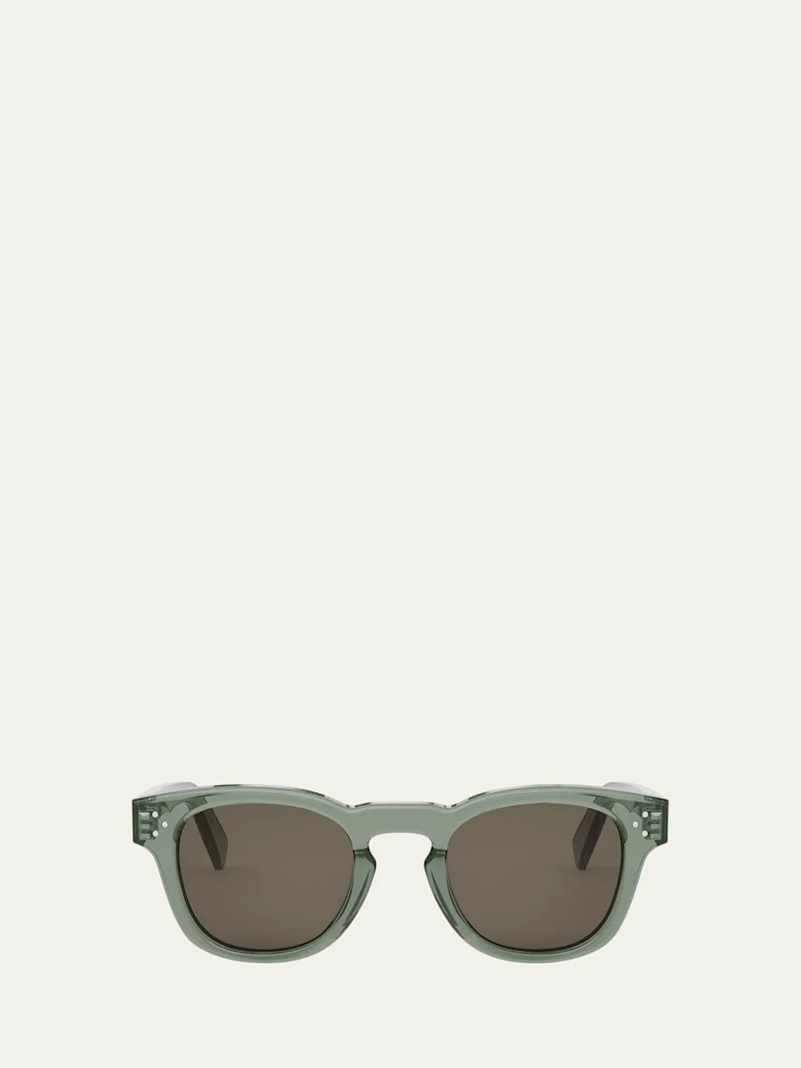 Men's Acetate Round Sunglasses - 1