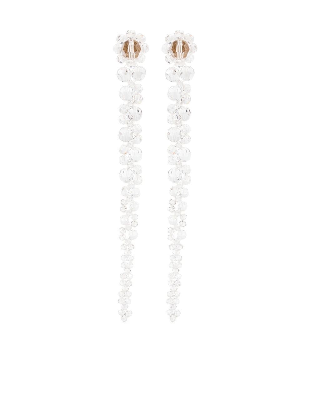 Drip crystal-embellished earrings - 1
