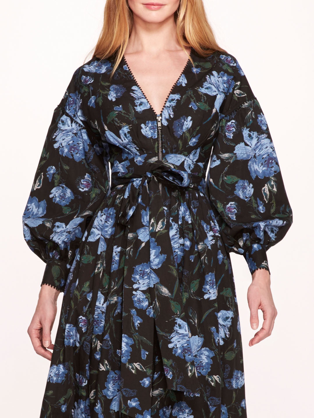 INDIGO MIDI DRESS - 4