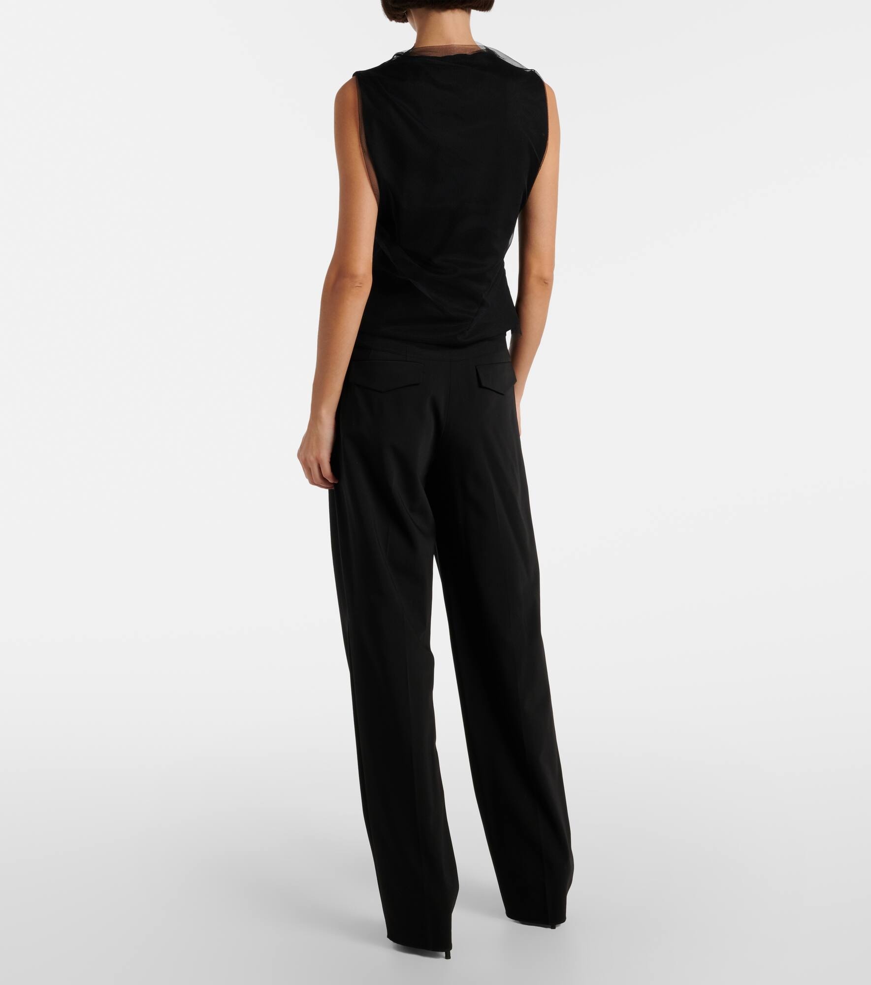 Draped tulle top - 3