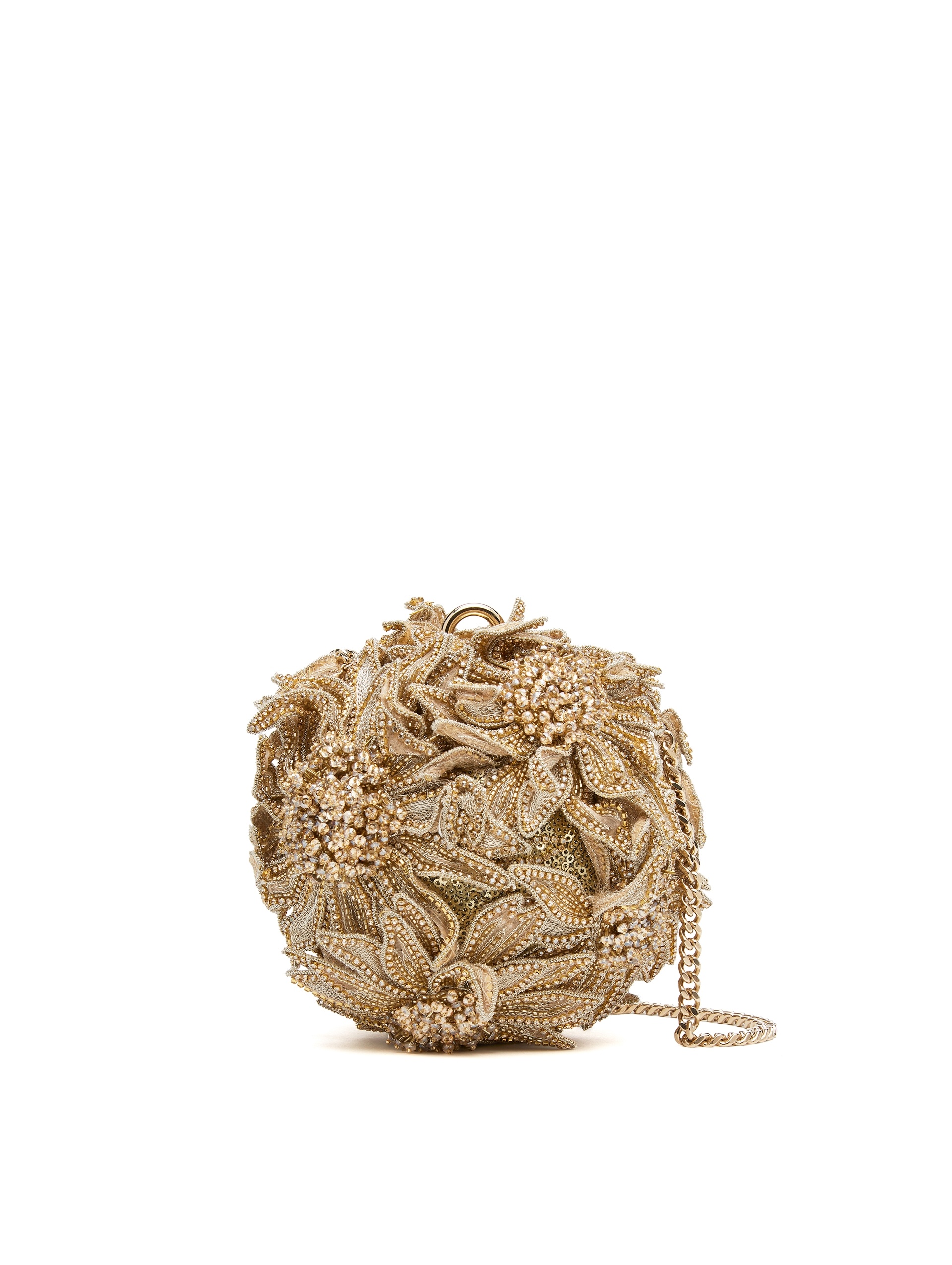 SUNFLOWER CRYSTAL EMBROIDERED BILLIARD BAG - 3