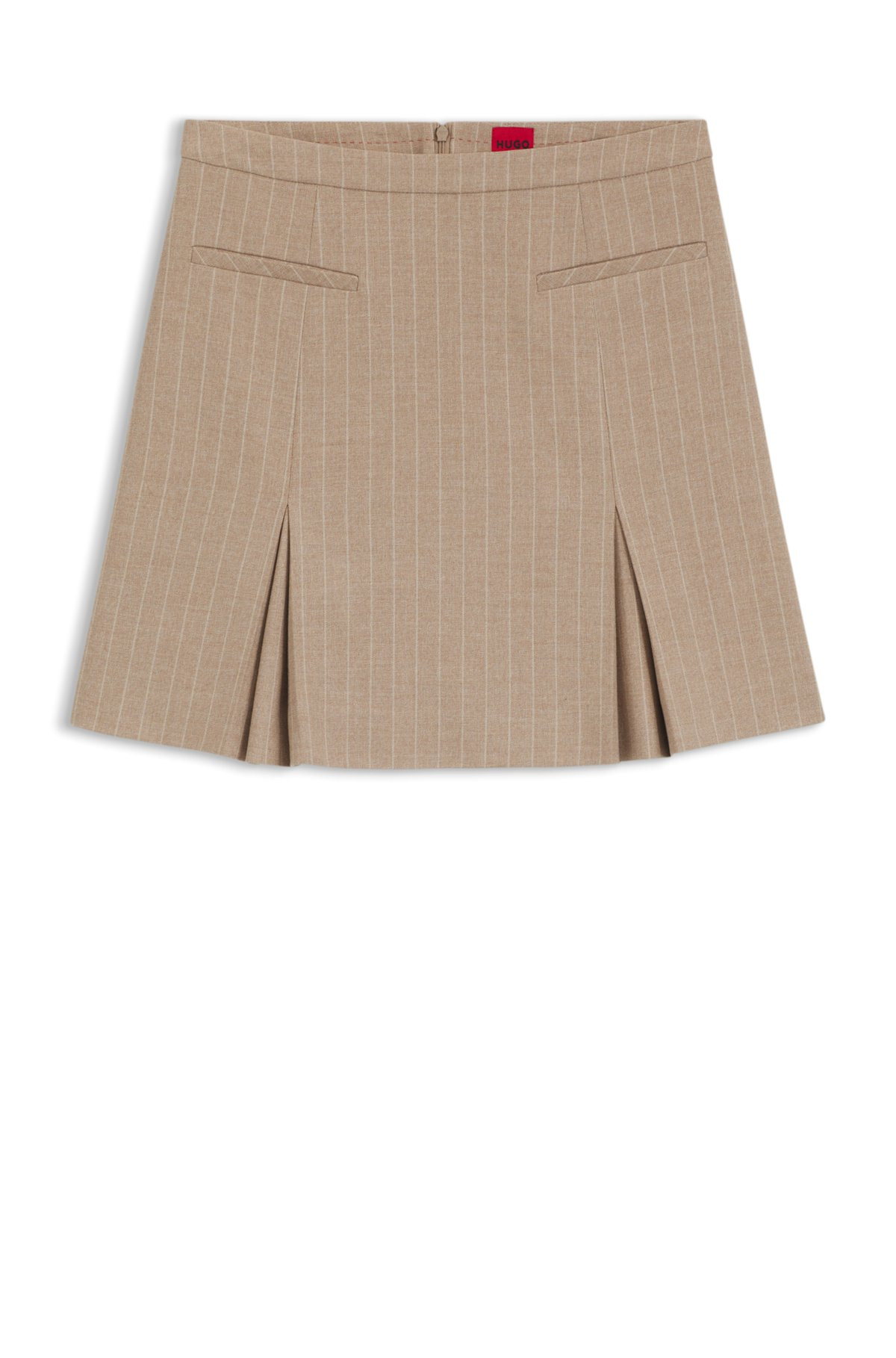 MINI SKIRT IN PINSTRIPE FLANNEL - 1