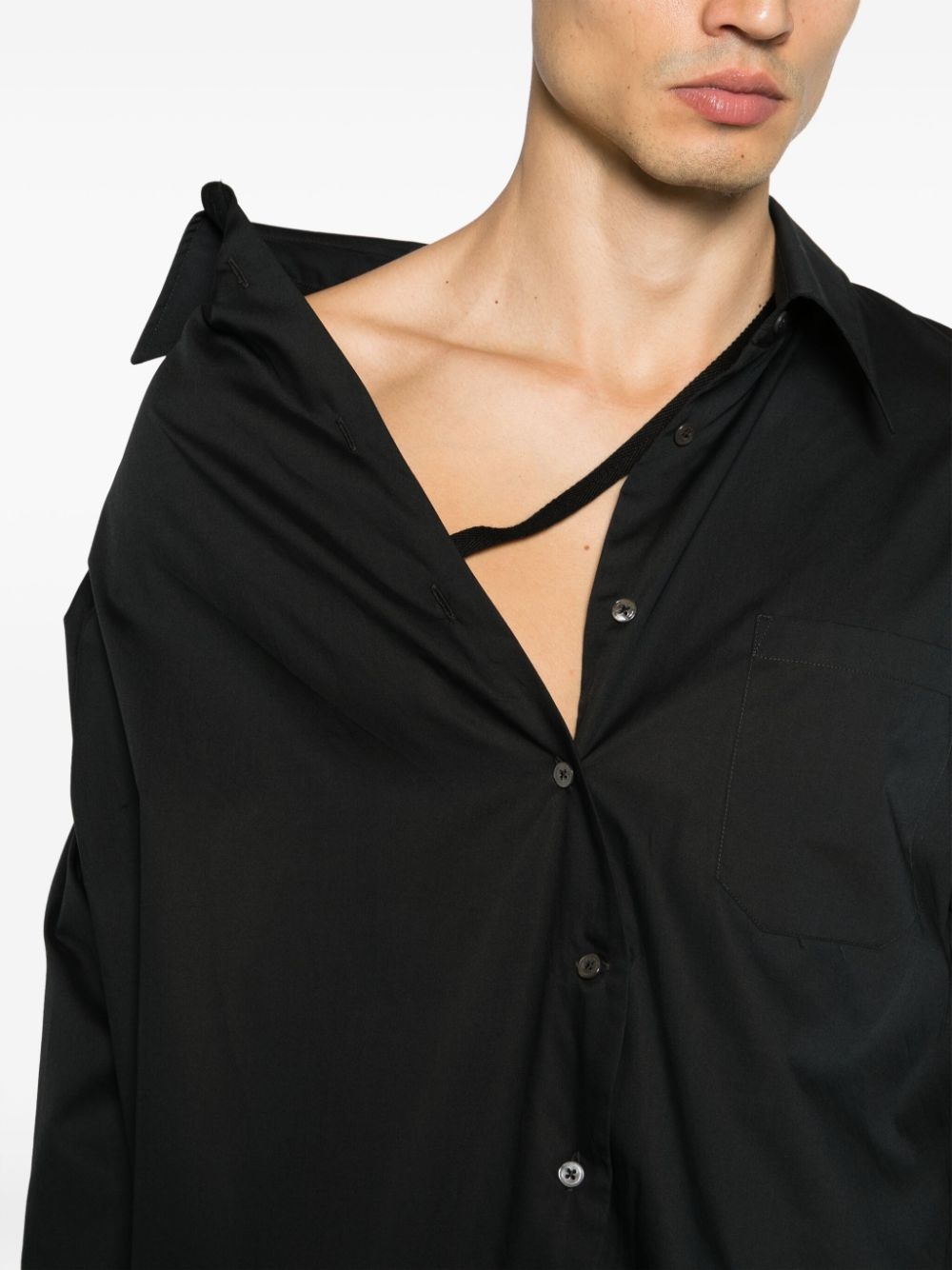 Vitalis asymmetric cotton shirt - 5