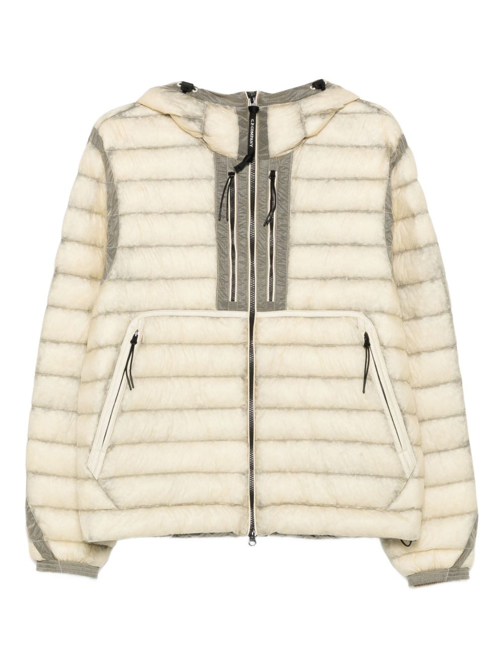 hooded down jacket - 1
