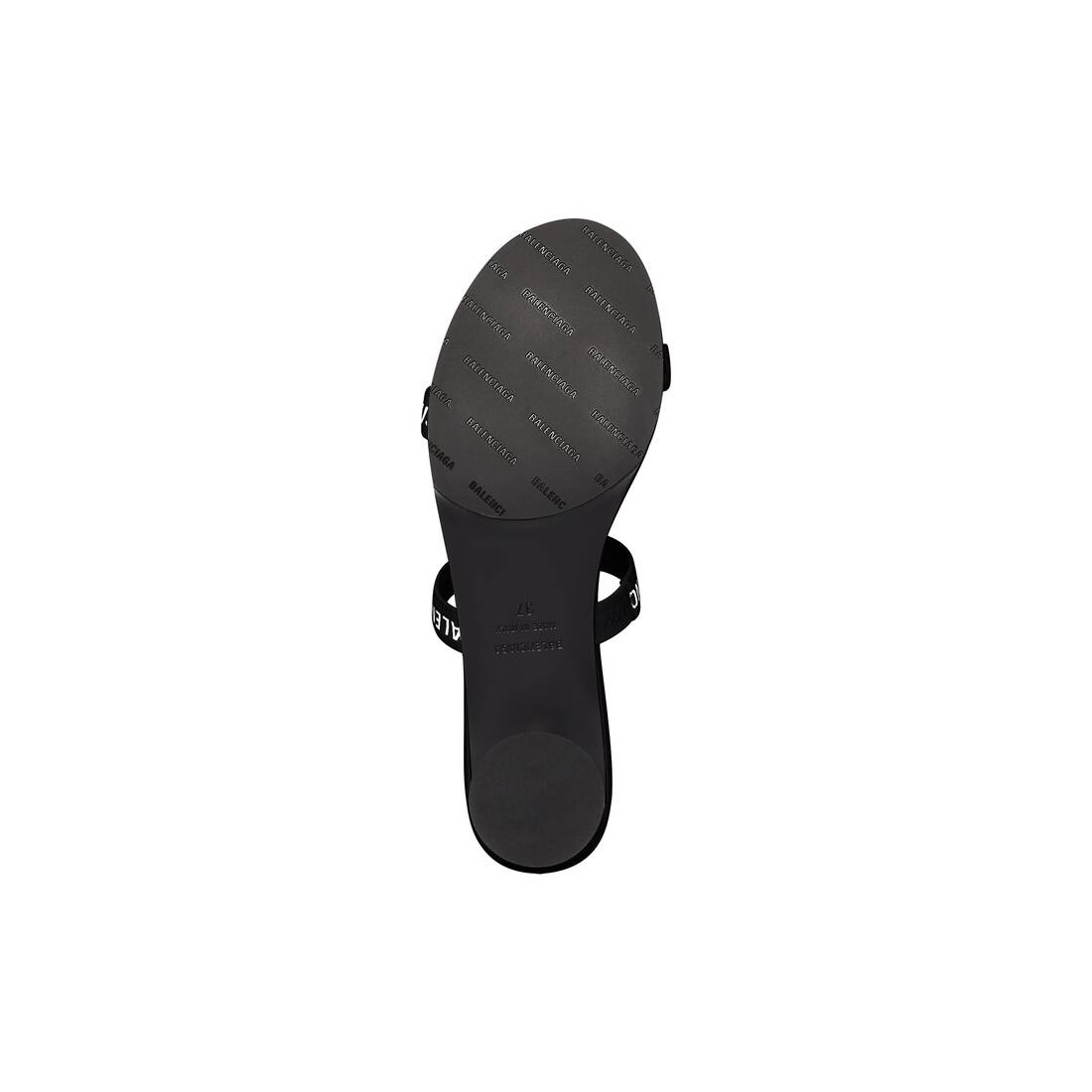 Women's Round 40mm Sandal  in Black - 7