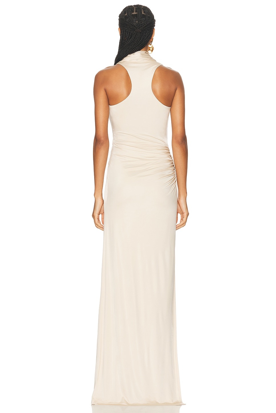 Draped Evening Dress - 4