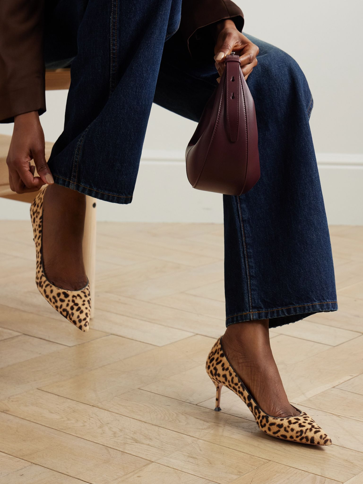 Purist 65 leopard-print calf hair pumps Leopard print - 2