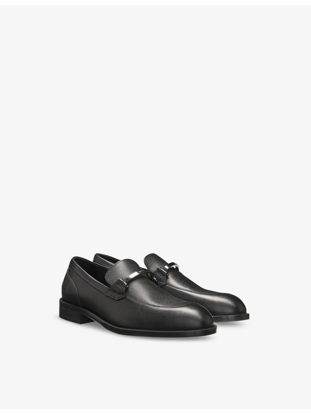 Brand-Plaque Leather Loafers - 3