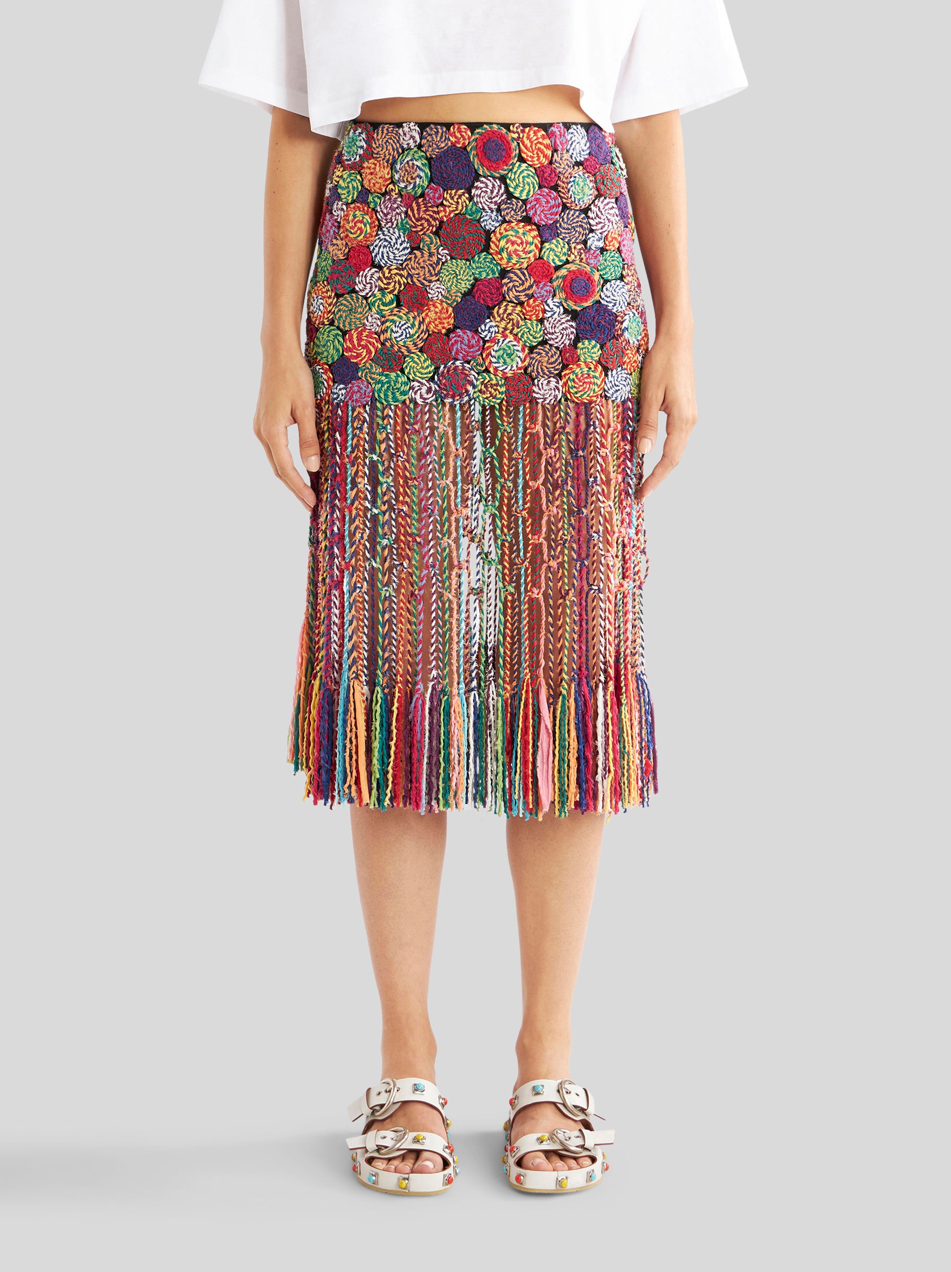 CROCHETED KNIT SKIRT - 2