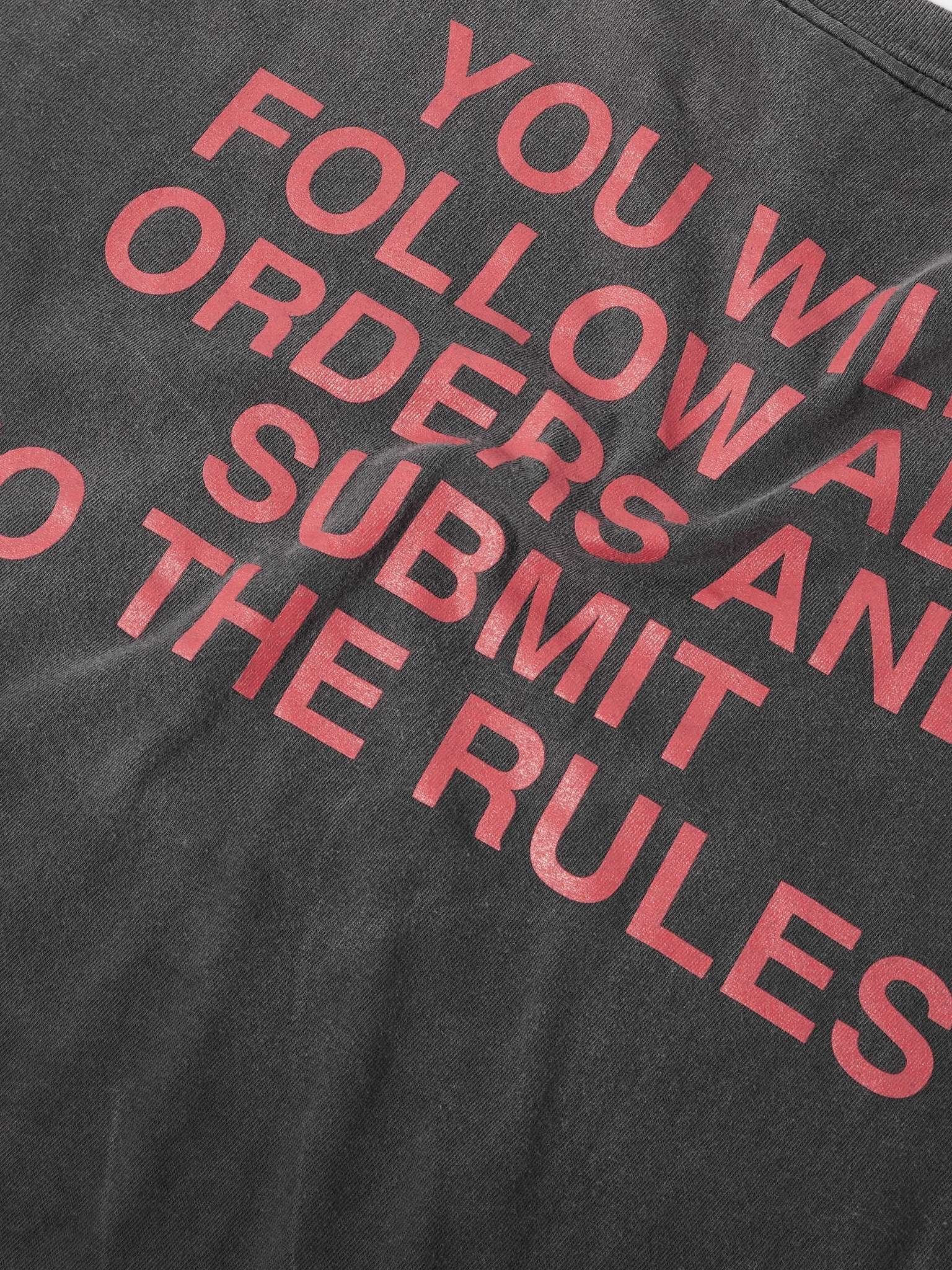 + Kosuke Kawamura Distressed Printed Cotton-Jersey T-Shirt - 5