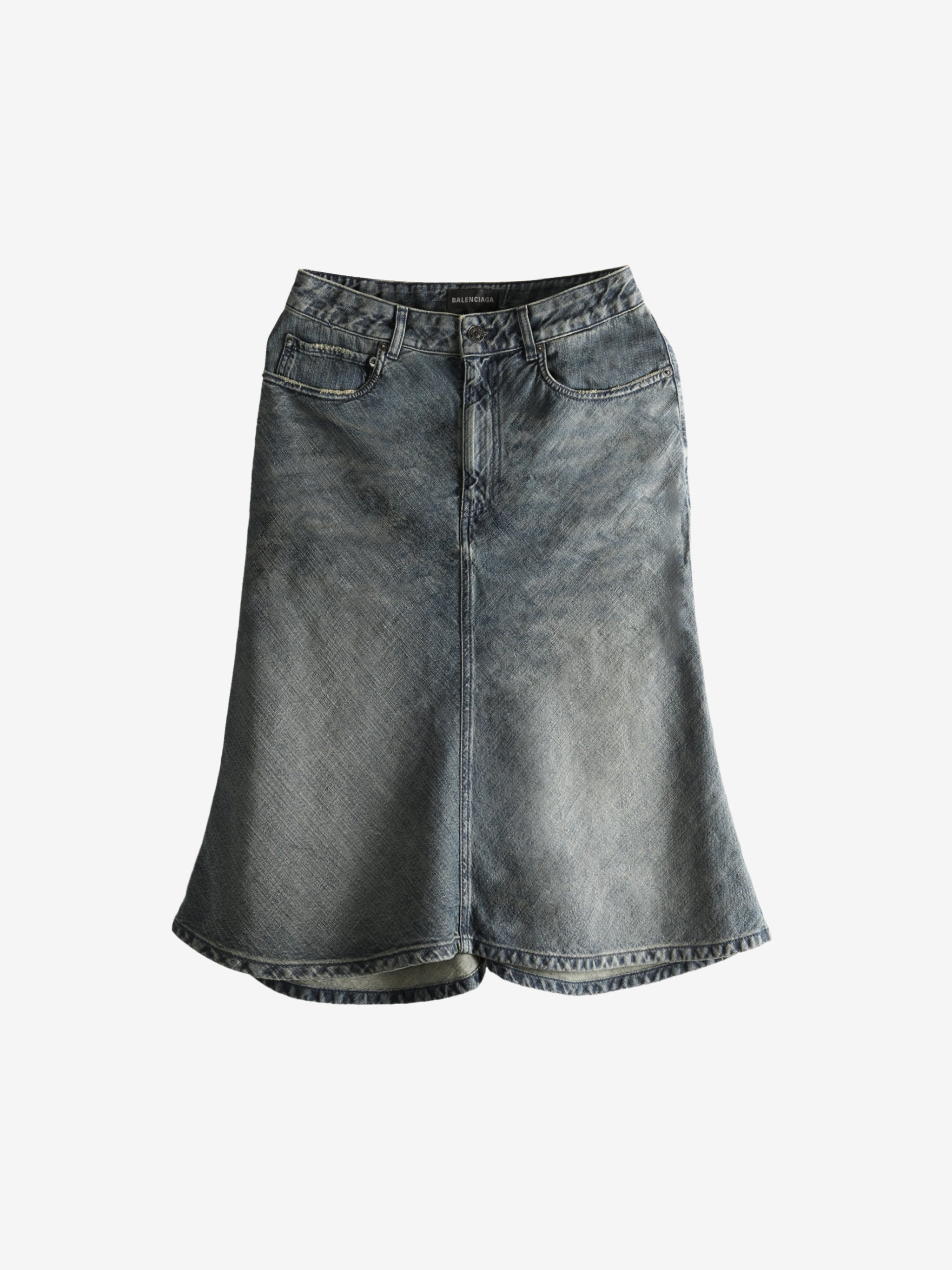 BALENCIAGA - Women Godet Midi Skirt - 4