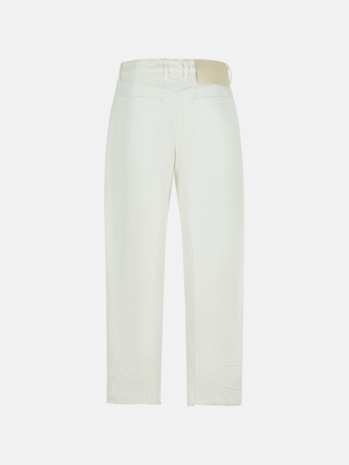 WHITE COTTON JEANS - 3