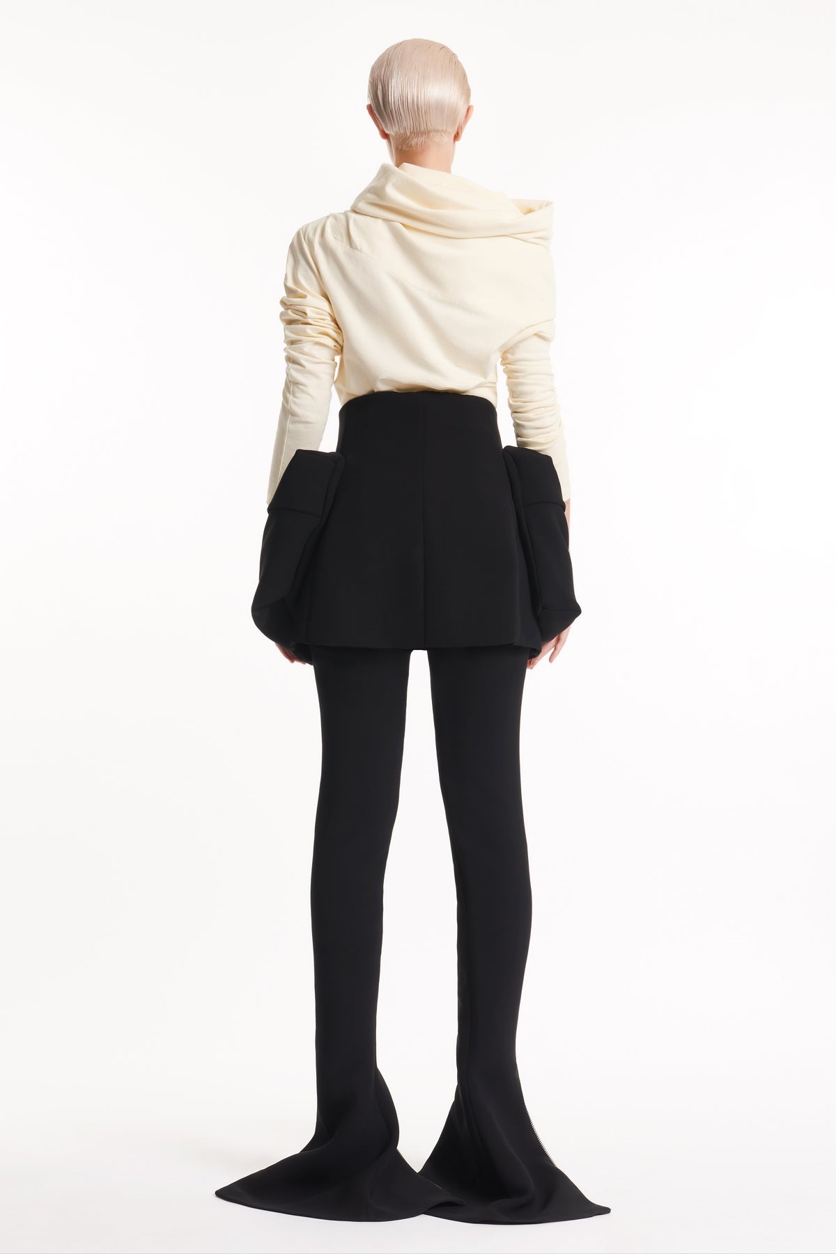 BASQUE TROUSERS WITH ZIPS AND LARGE POCKETS BLACK - 3