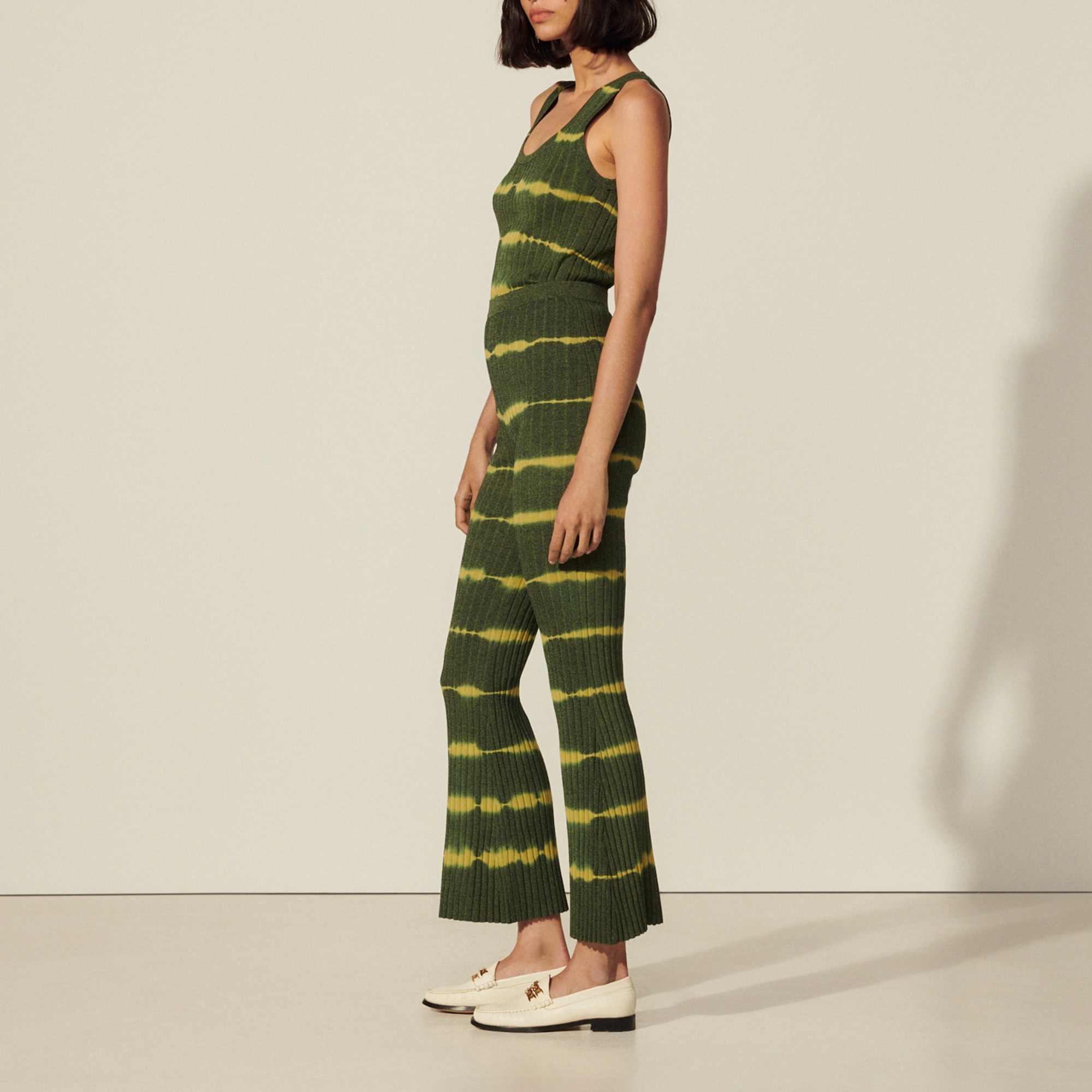Tie-dye knit pants - 4