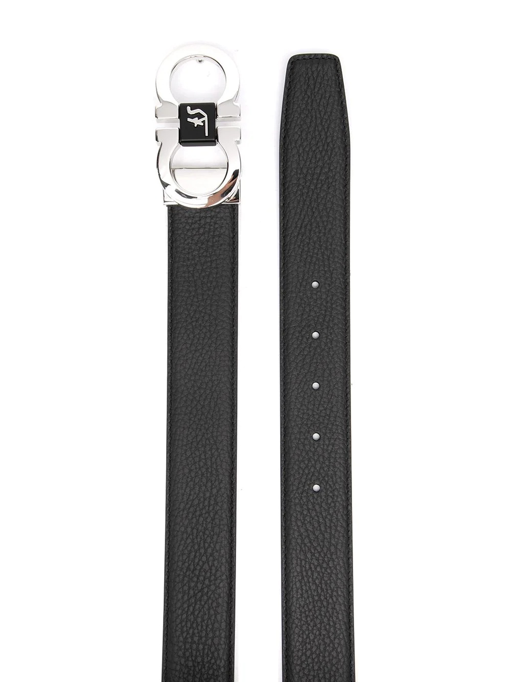 Gancini buckle leather belt - 2