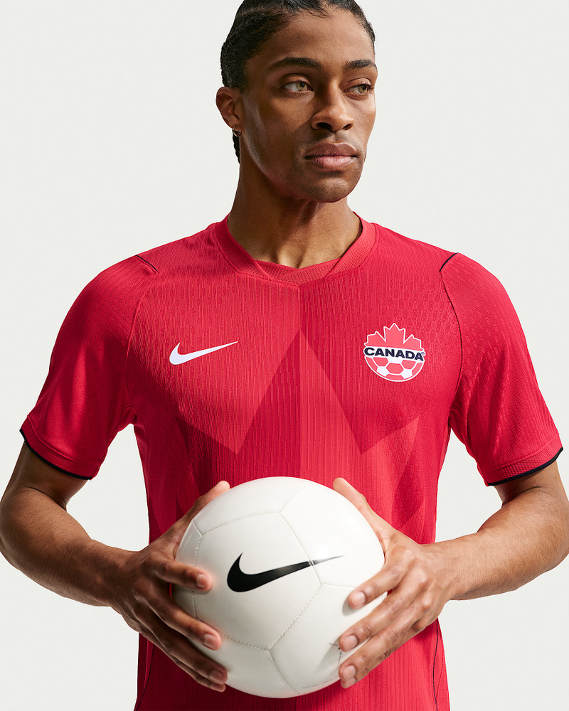 Canada Soccer 2026 Match Home Men's Nike Aero-FIT Soccer Jersey 3