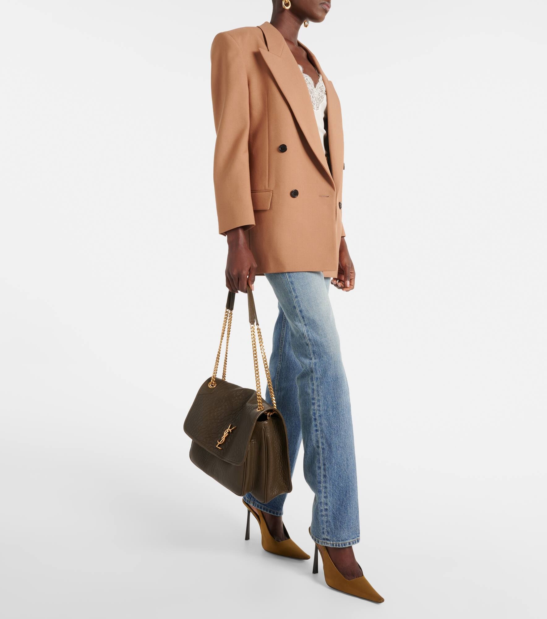 Niki Large leather shoulder bag - 6