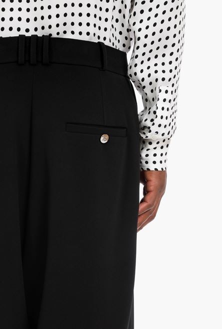 Black crepe harem pants - 8
