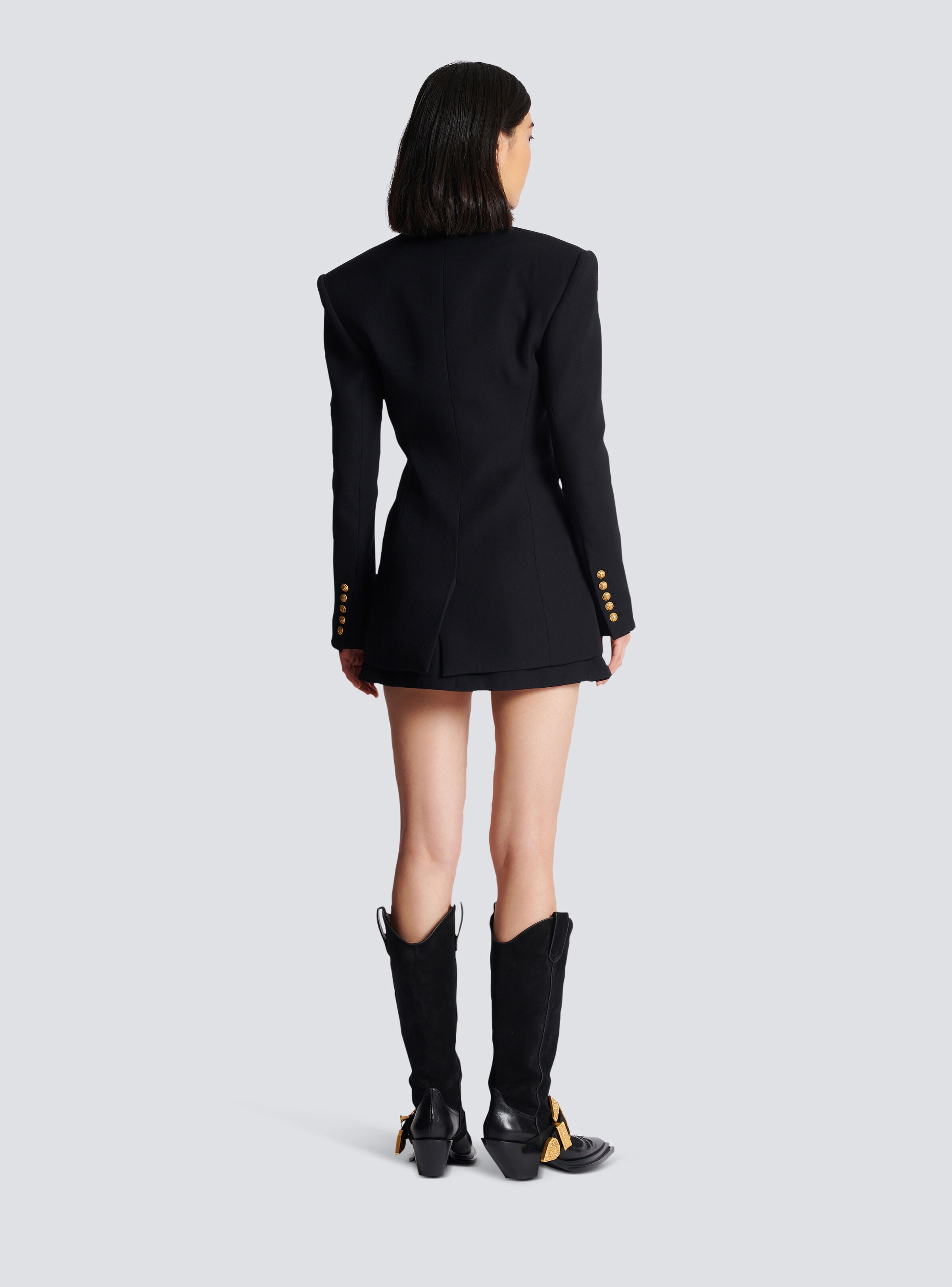 2-button cinched-waist jacket - 4