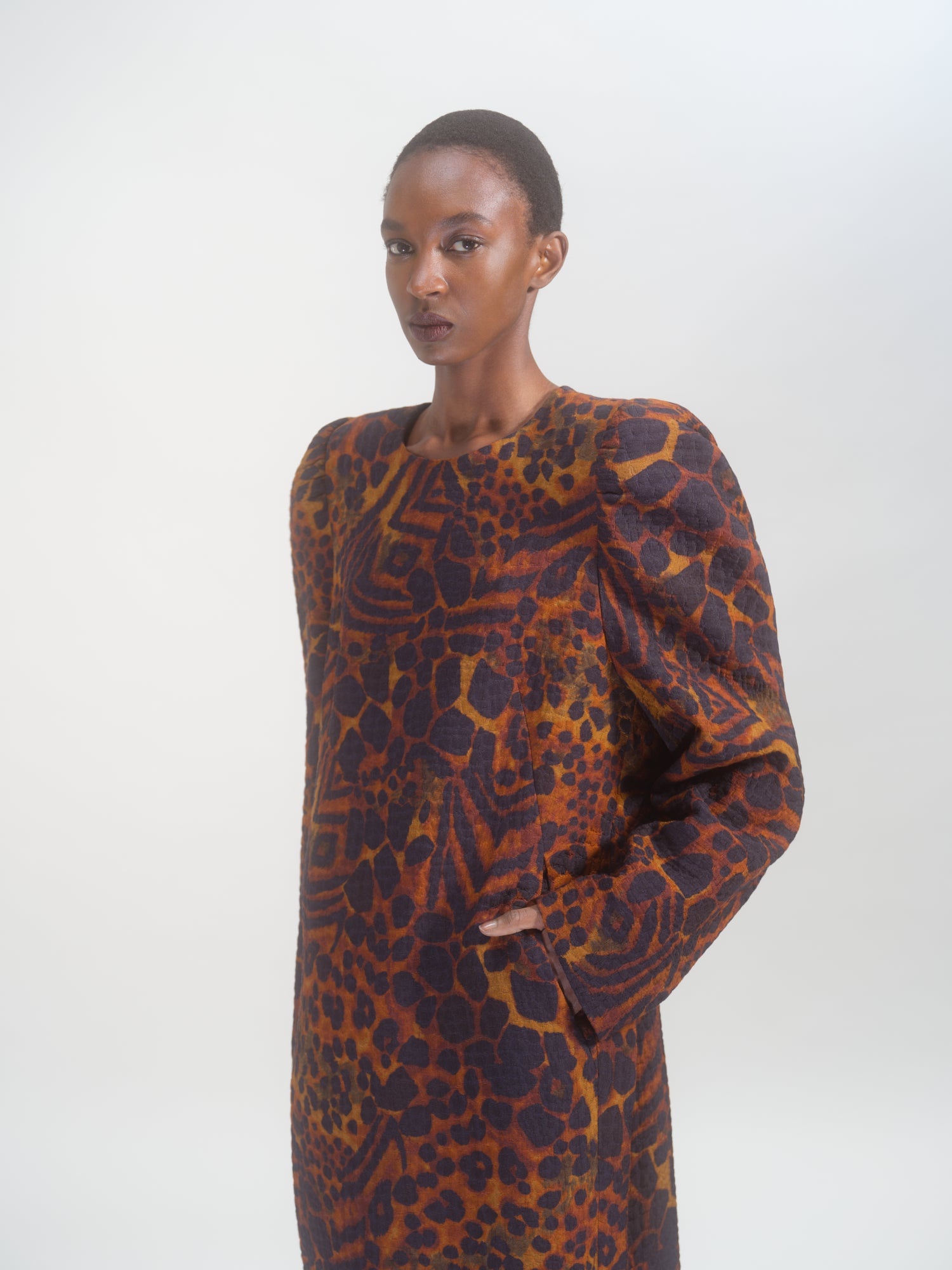 LEOPARD SACK DRESS - 6