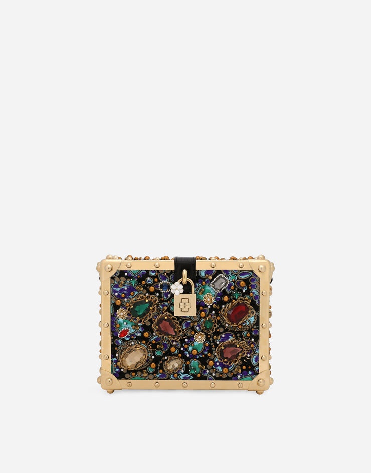 Jacquard Dolce Box bag with embroidery - 1