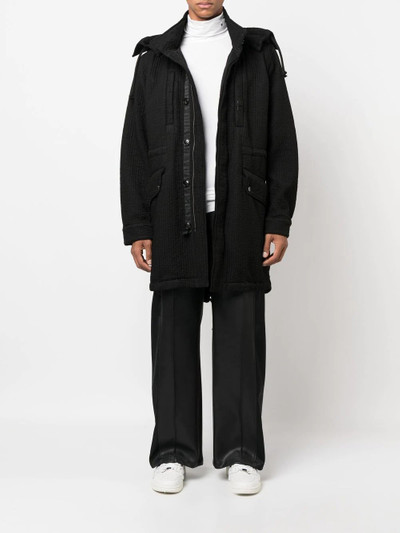 AMIRI drawstring-hooded zipped-up parka coat outlook