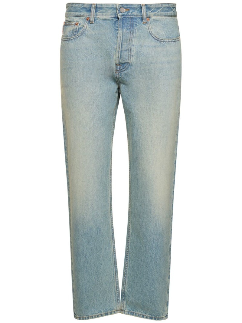 Cotton denim regular jeans - 1