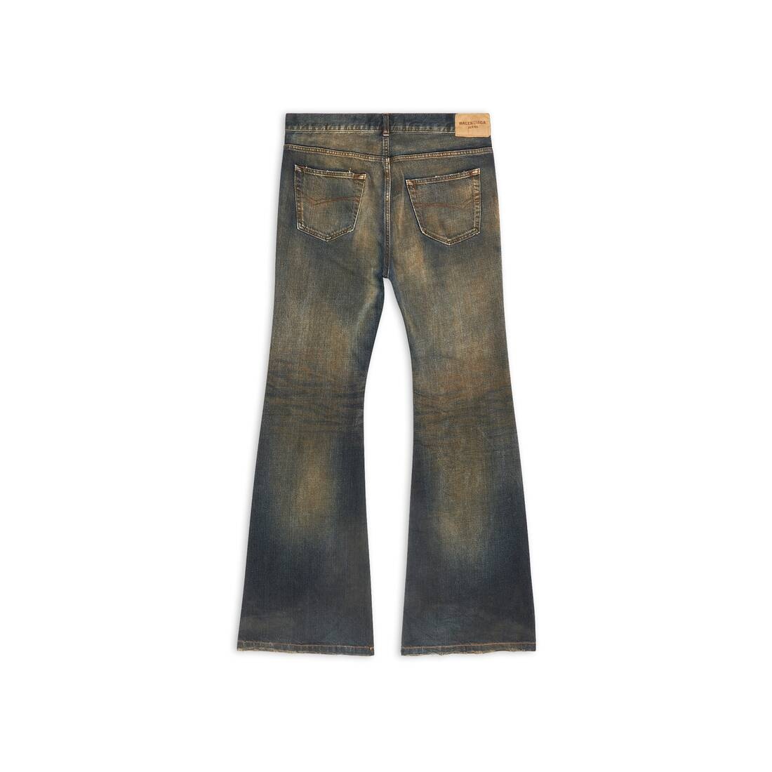 Flared Pants in Navy Blue - 5