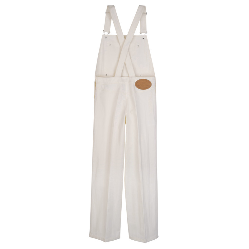 Longchamp Jumpsuit Ecru - Cotton outlook