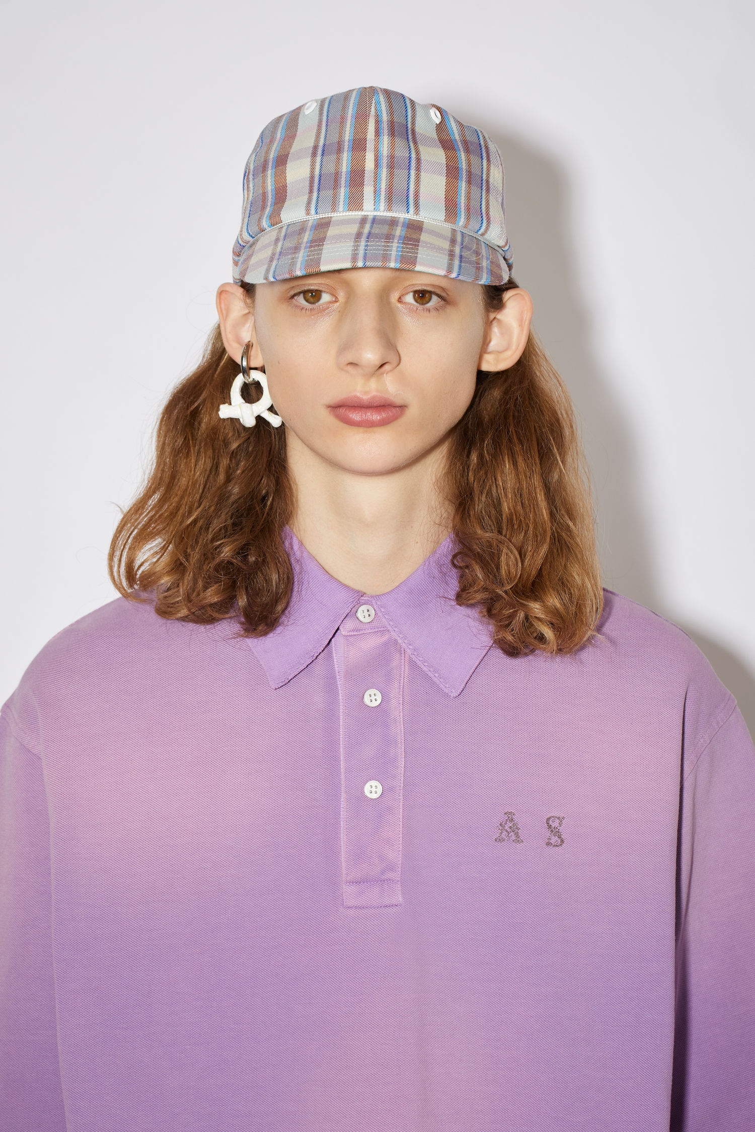 Cotton polo shirt - Iris purple - 6