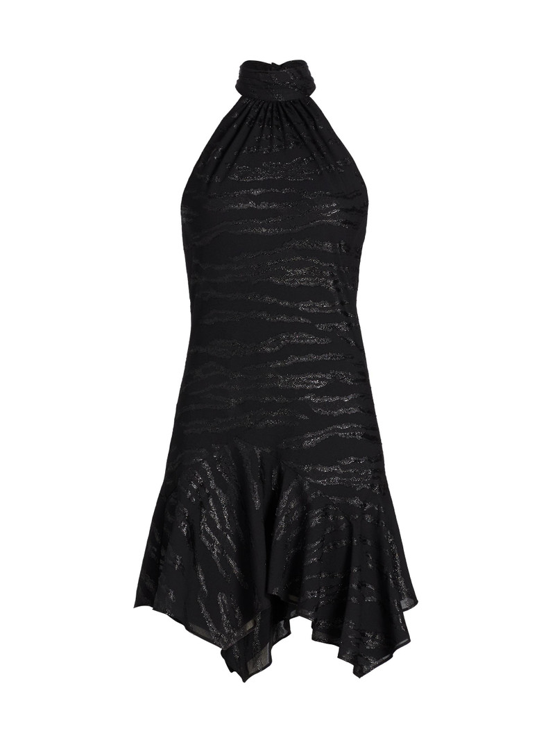 Women's Nari Halterneck Minidress - Black Lurex 1