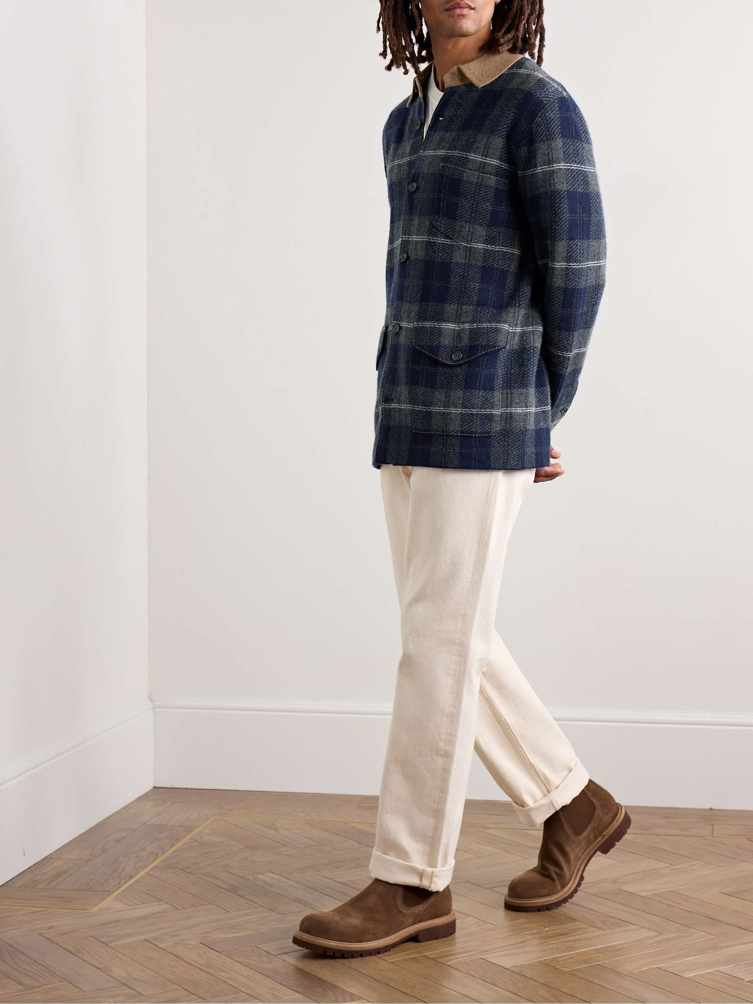 Checked Wool and Cashmere-Blend Overshirt - 2
