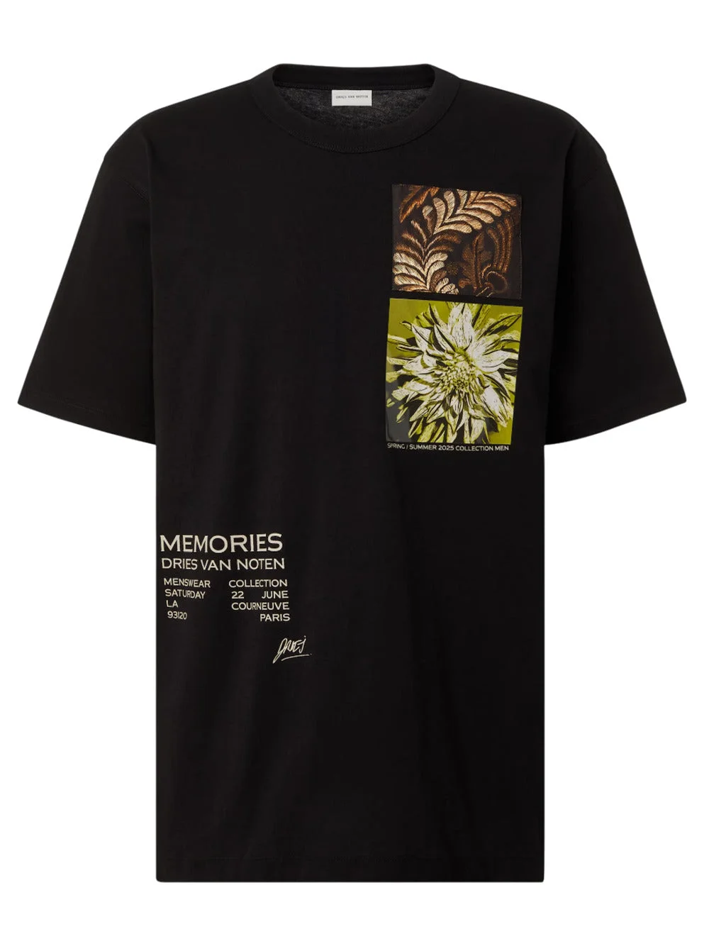 Dries Van Noten Men Cotton Jersey T-Shirt With Print - 1
