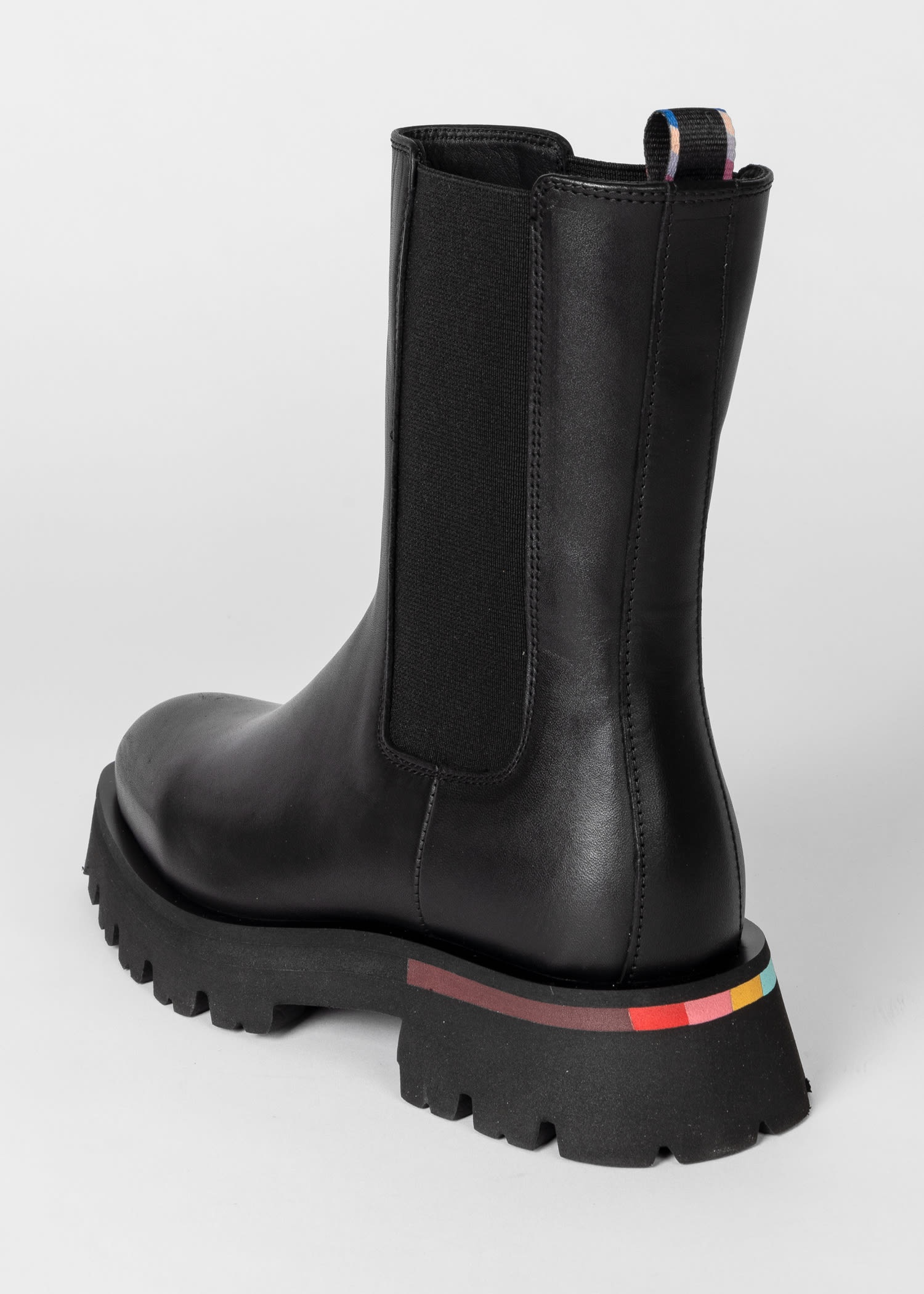 Black Leather 'Fallon' Chelsea Boots - 4