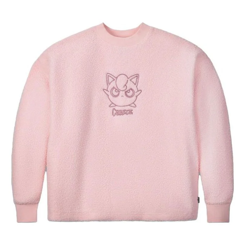 Converse x Pokemon Jigglypuff Sherpa Crewneck Sweatshirt 'Pink' 10023902-A01 - 1
