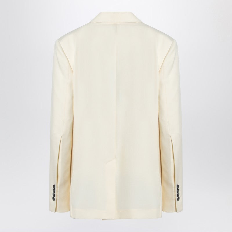Ami Paris Butter-Coloured Wool Jacket Women - 2