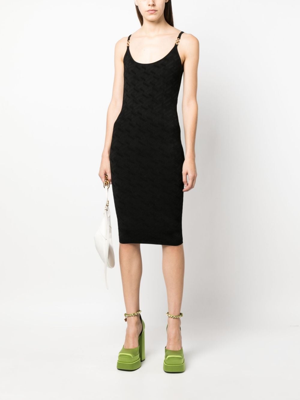 La Greca knitted midi dress - 2