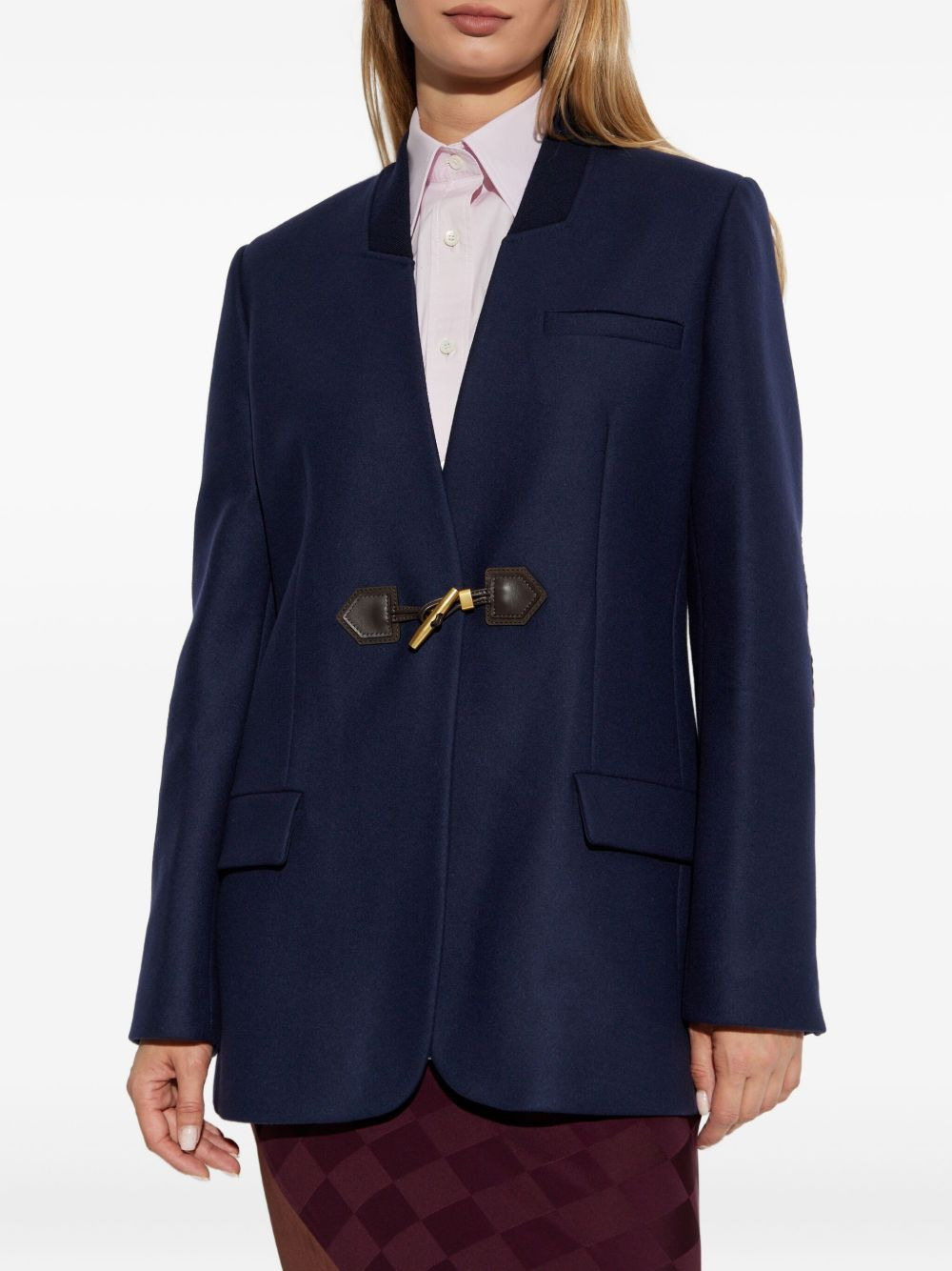elbow-patch blazer - 3