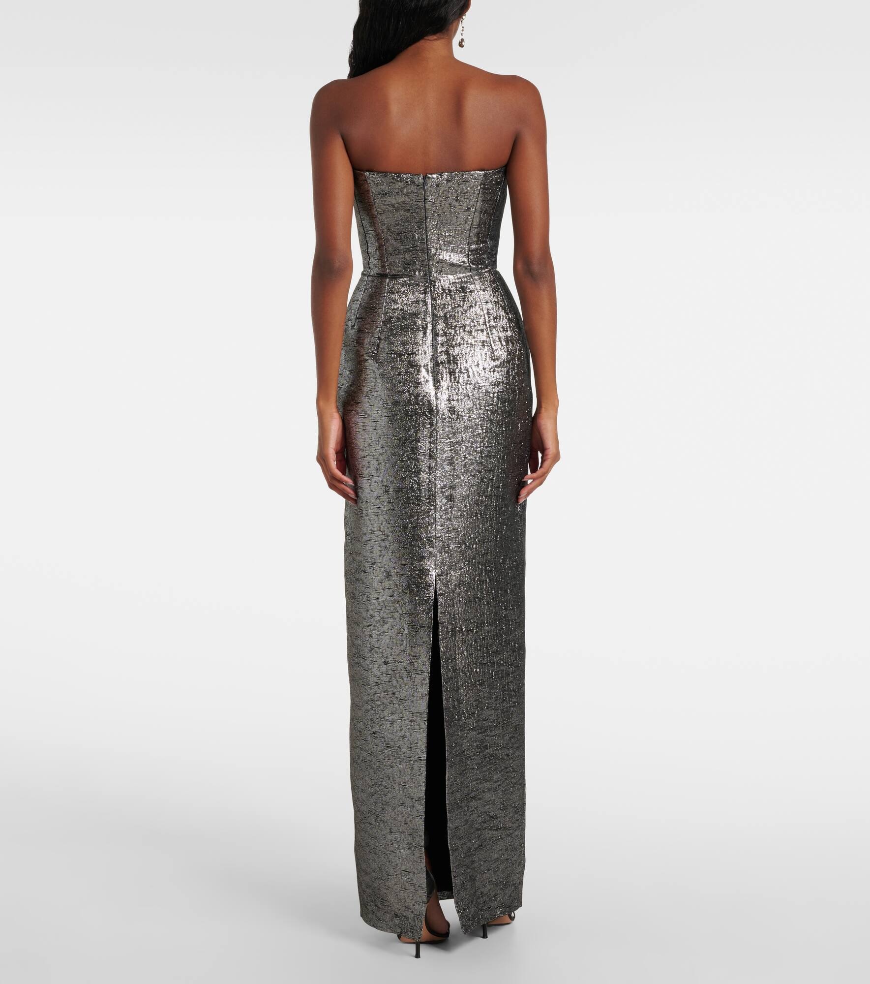 Laelia jacquard bustier gown - 3