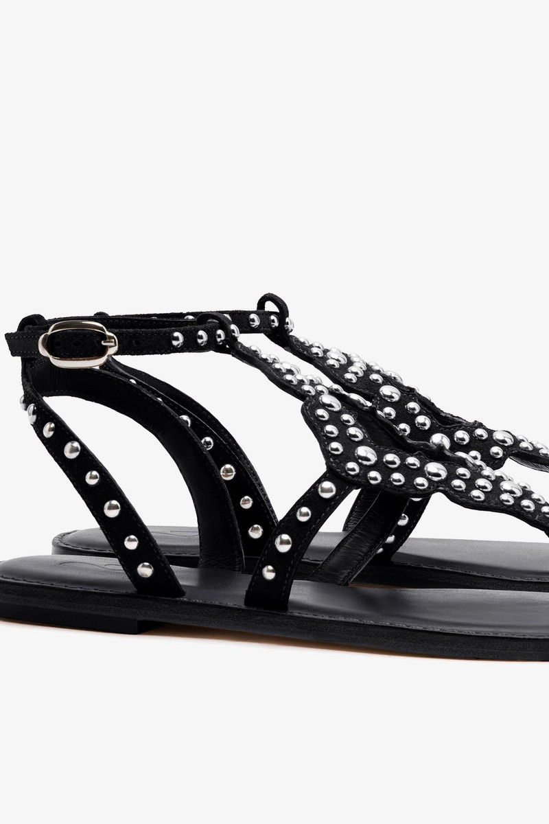Fiorella Sandal In Black Suede 4