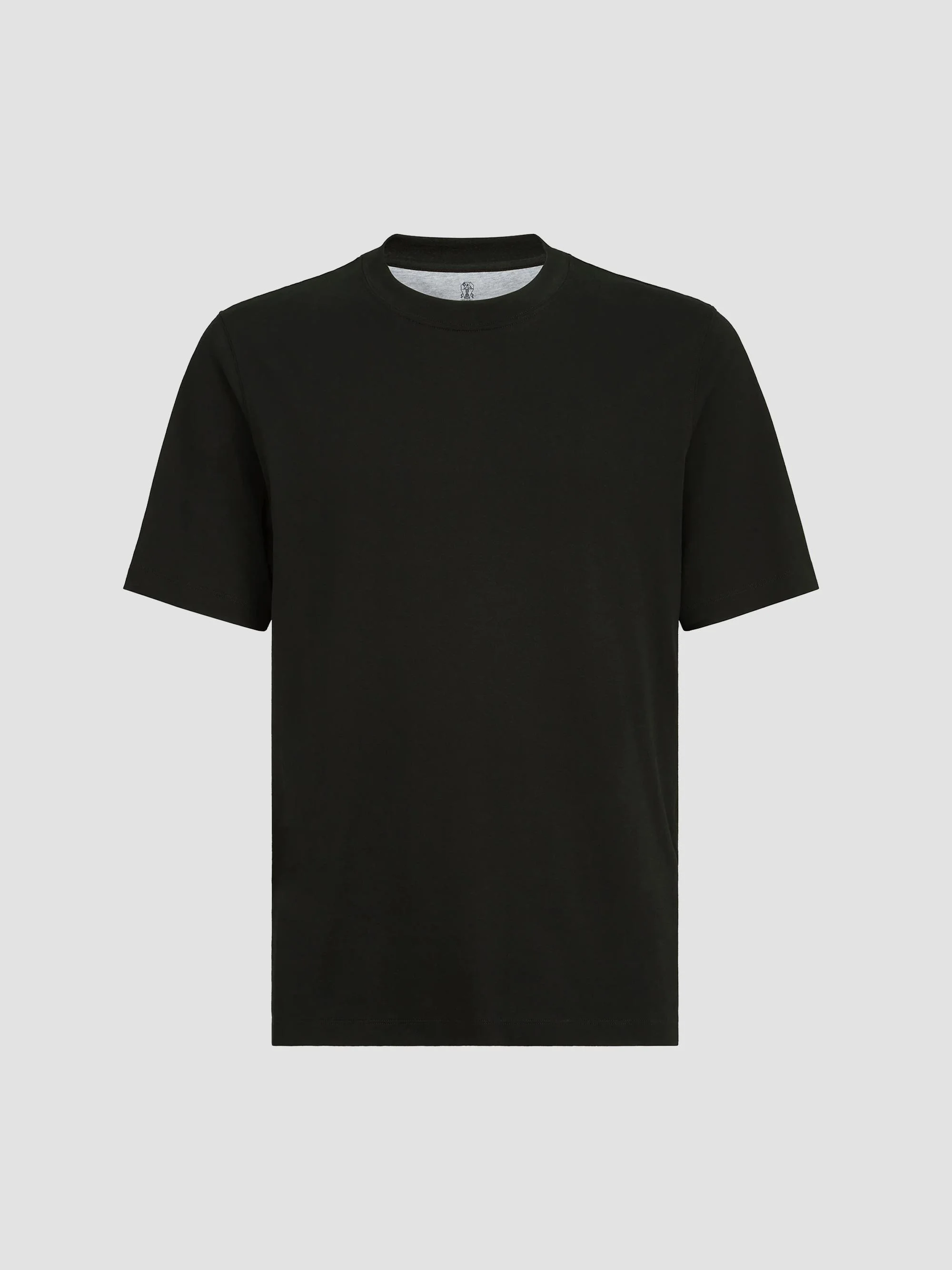 Men's Cotton Jersey Crewneck T-Shirt - Black - 1