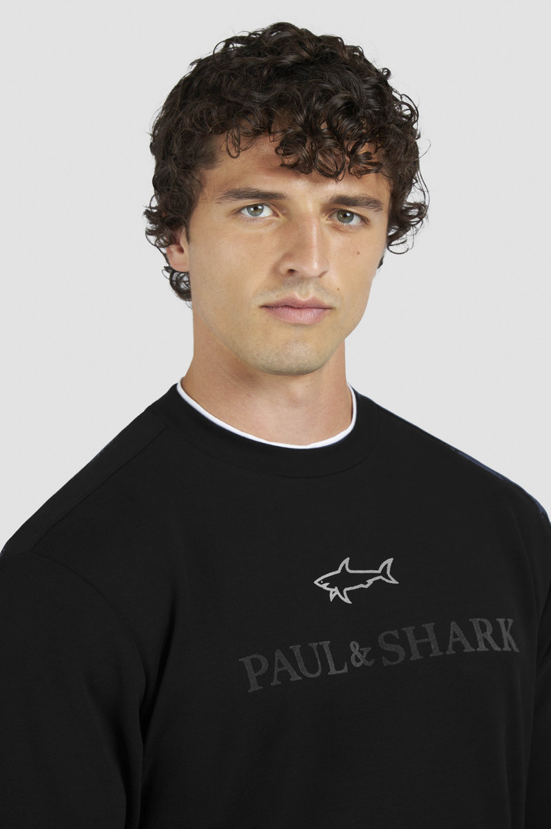 X-SOFT COTTON SWEATSHIRT WITH LOGO PRINT 4
