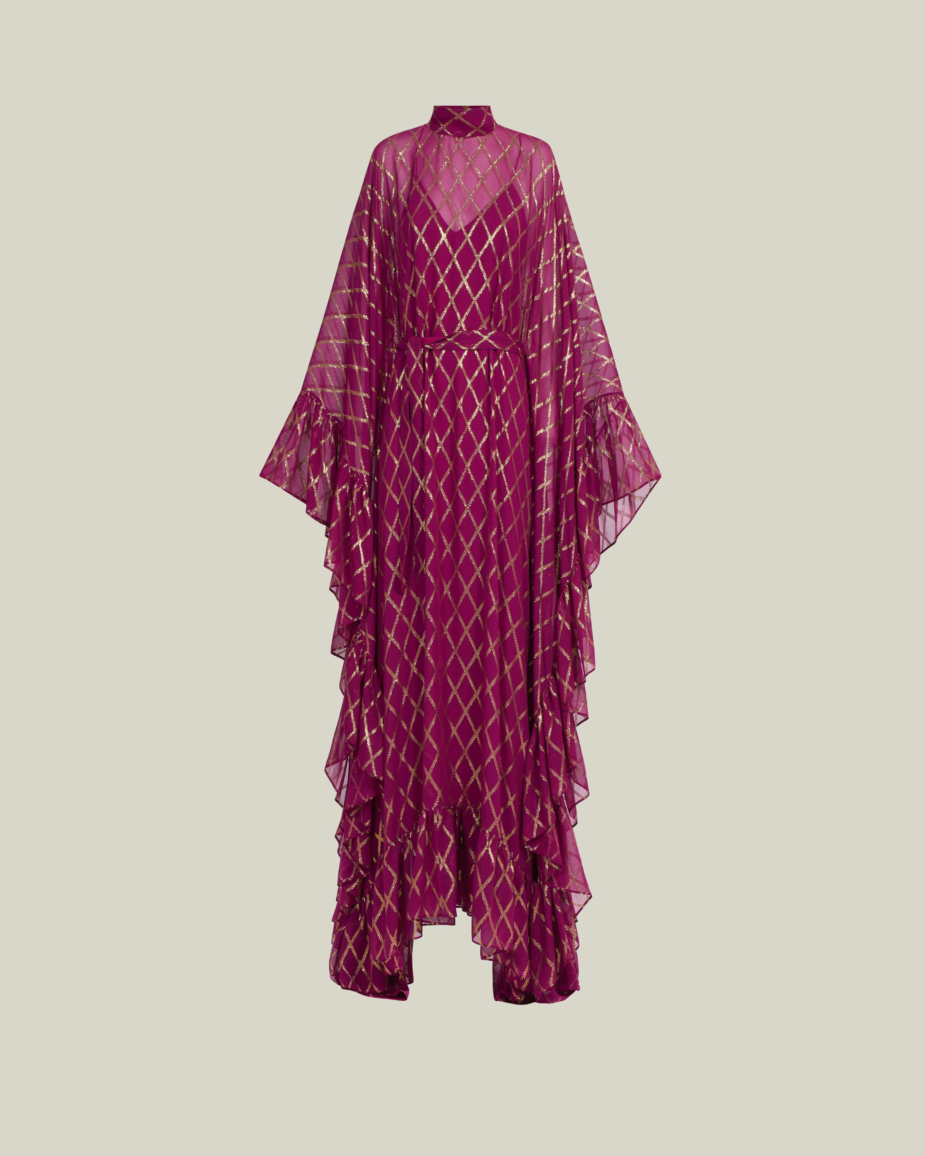 Eccentrica Kaftan in Pomegranate - 1