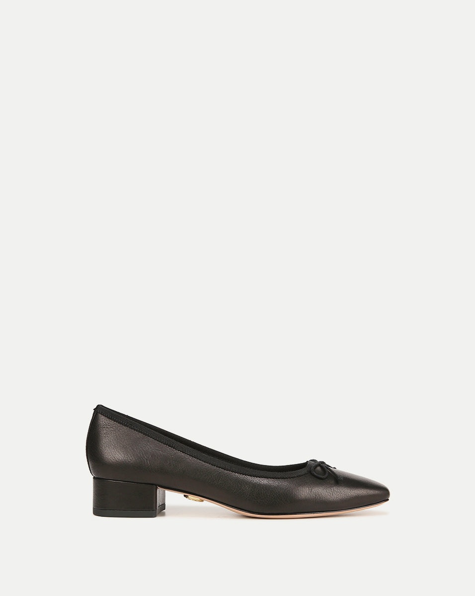 CECILE LEATHER BALLET PUMP - 1