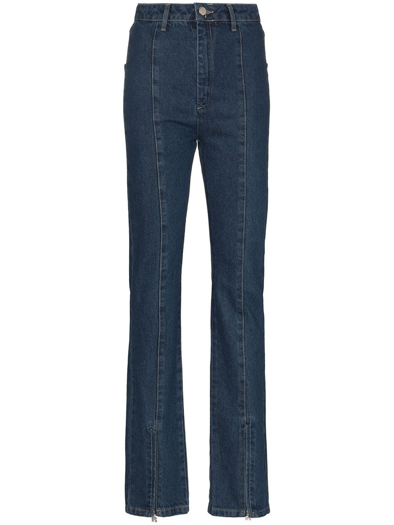 Jada zip-ankle flared jeans 1
